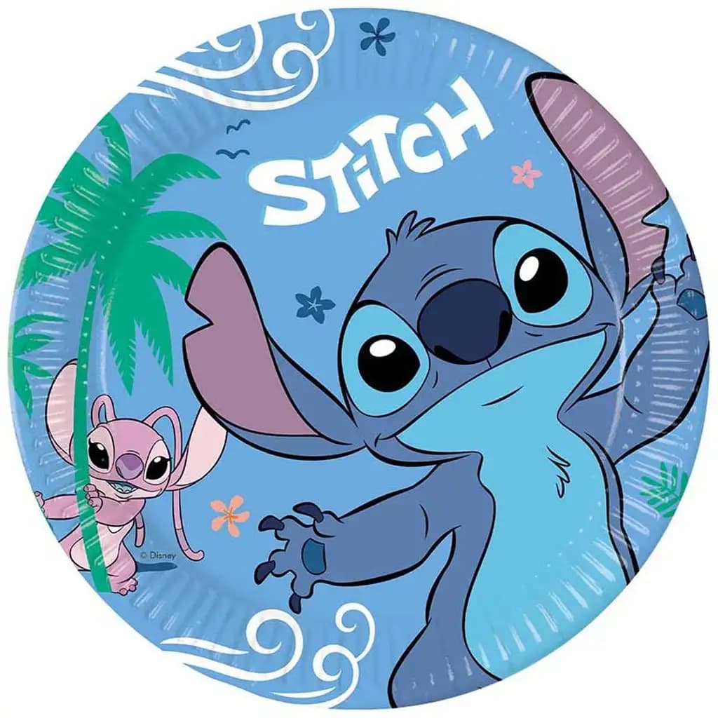 Stitch Krožnik iz lepenke Ø pribl. 23 cm Akcija v trgovini Tedi