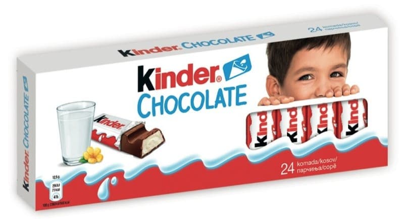 Čokolada Kinder 42 g, 126 g ali 50 g do 300 g Akcija v trgovini Spar