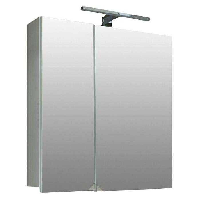 Ogledalo z omarico in LED osvetlitvijo Lateral 70 cm Akcija v trgovini Pevex