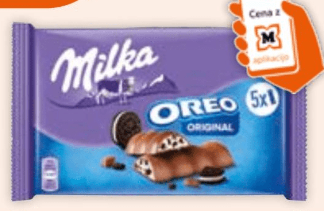 MILKA tablica 5 kosov - Akcija v trgovini Mueller