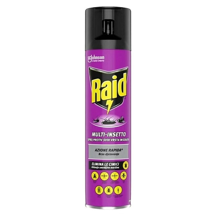 Sprej proti letečim insektom Raid Mik 400 ml - Akcija v trgovini E.Leclerc