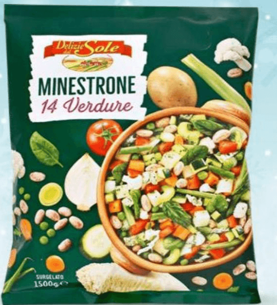 Delizie Sole minestrone 14 verdure 1,5 kg Akcija v trgovini Eurospin
