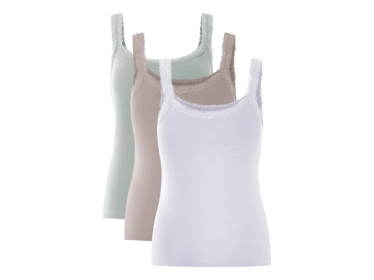 ESMARA Ženska majica s tankimi naramnicami 3 kosi - Akcija v trgovini Lidl