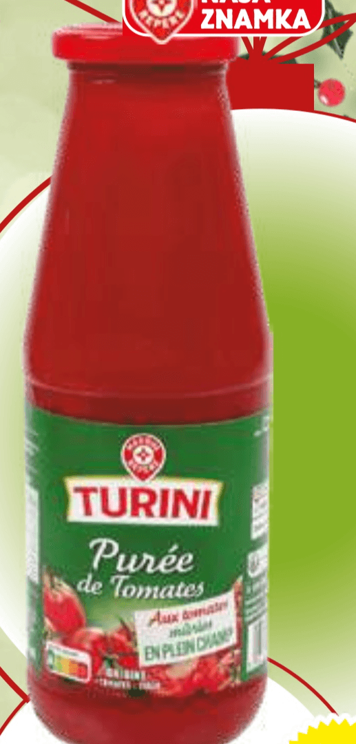Paradižnikova kaša Turini 720 ml Akcija v trgovini E.Leclerc