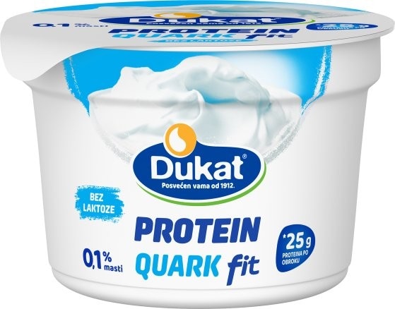 Sveži sir Quark Dukat 250 g - Akcija v trgovini E.Leclerc