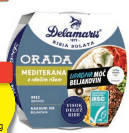 DELAMARIS Ribja solata Orada 170 g Akcija v trgovini Hofer