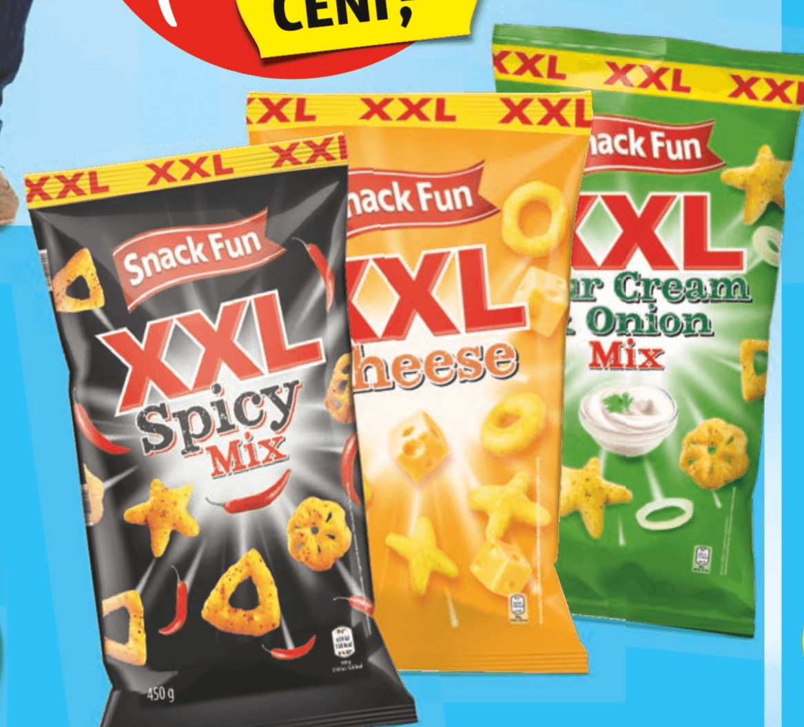Prigrizek XXL 450 g/400 g SNACK FUN - Akcija v trgovini Hofer