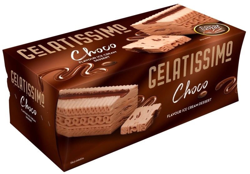 Sladoled Gelatissimo Choco 700 ml Mercator - Akcija v trgovini Mercator