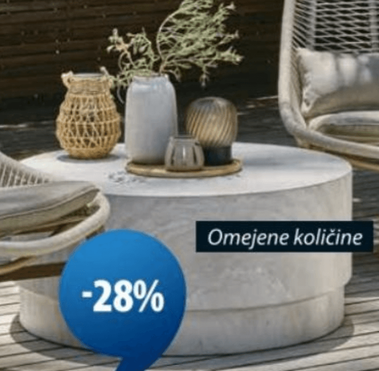 Jutlandia Lounge miza Storlien Ø90xV41 cm - Akcija v trgovini Jysk