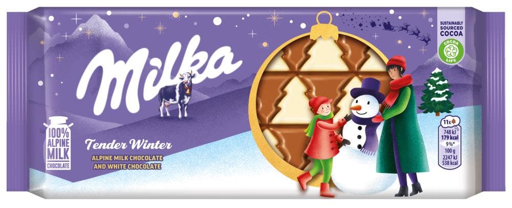 Milka Čokolada Sweet Winter 90 g Akcija v trgovini Hofer