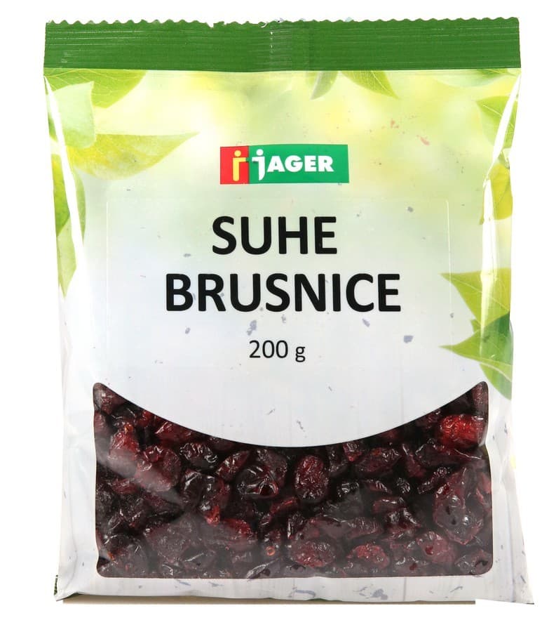 Jager suhe brusnice 200 g Akcija v trgovini Jager