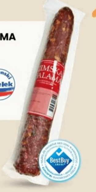 Zimska salama 550 g Akcija v trgovini Eurospin