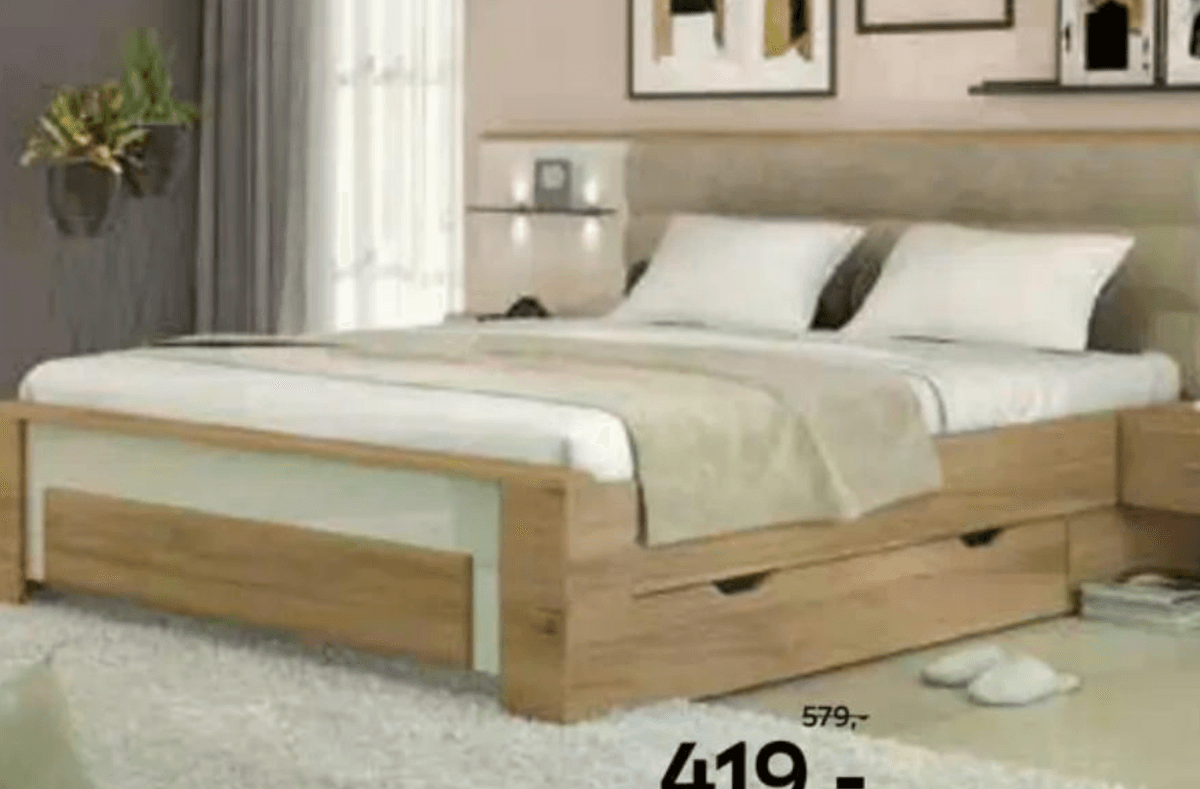 Postelja HOM'IN - Akcija v trgovini Lesnina