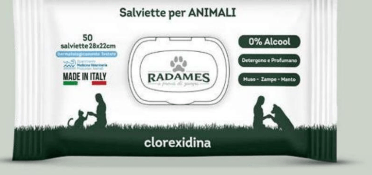 50 Čistilnih robčkov za živali 50 kos Radames - Akcija v trgovini Eurospin