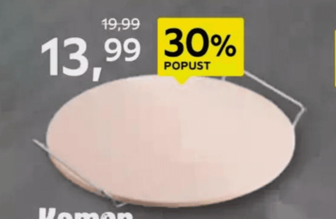 Kamen za peko pice Akcija v trgovini Lesnina