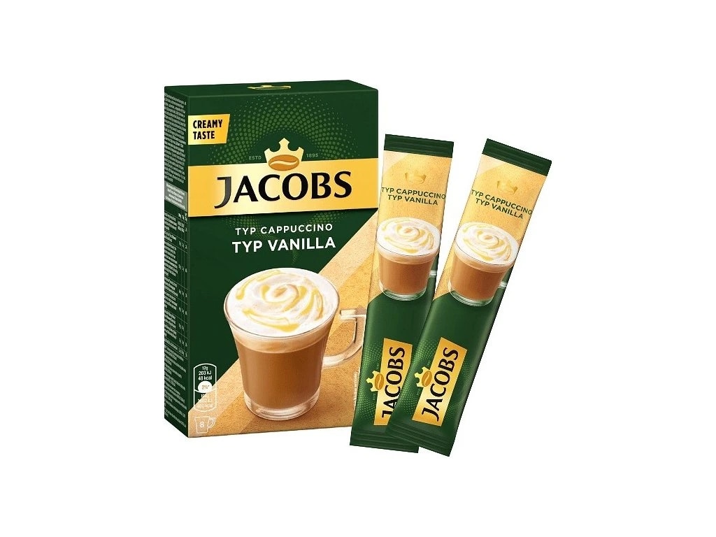 Instant napitek Cappuccino Jacobs 8x 12 g - 8x 16,5 g - Akcija v trgovini E.Leclerc