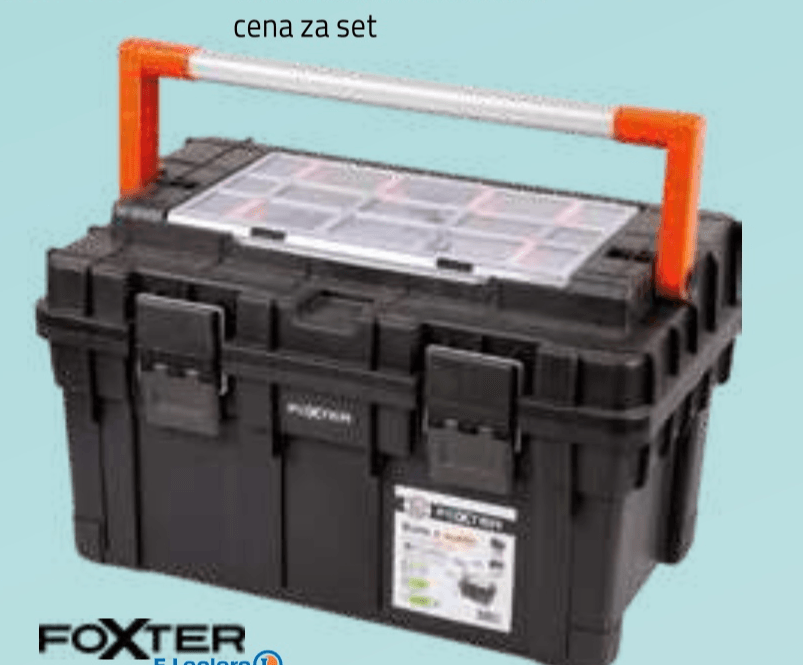 Foxter zaboj za orodje velikost: ca. 35,5 x 59,5 x 34,5 cm - Akcija v trgovini E.Leclerc