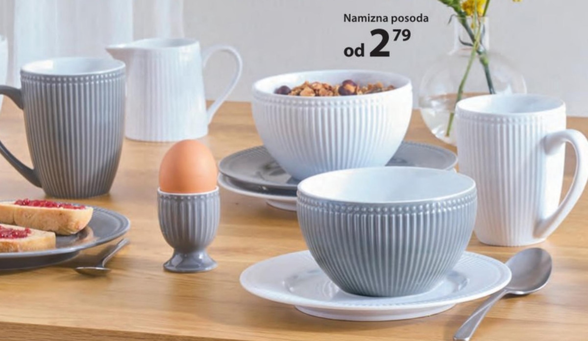 Namizna posoda - Akcija v trgovini NKD