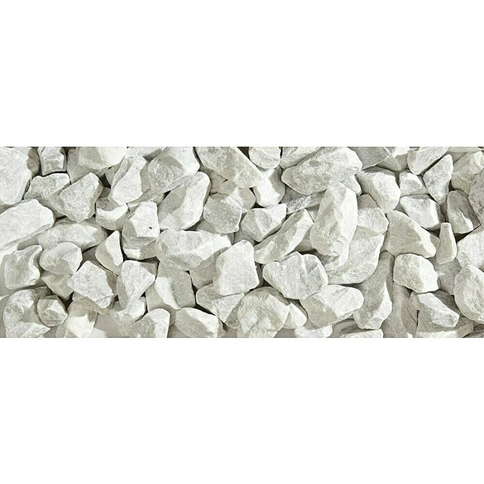 Marmorni drobljenec 'Bianco Carrara' 25 kg, zrnavost 30-50 mm Akcija v trgovini Bauhaus