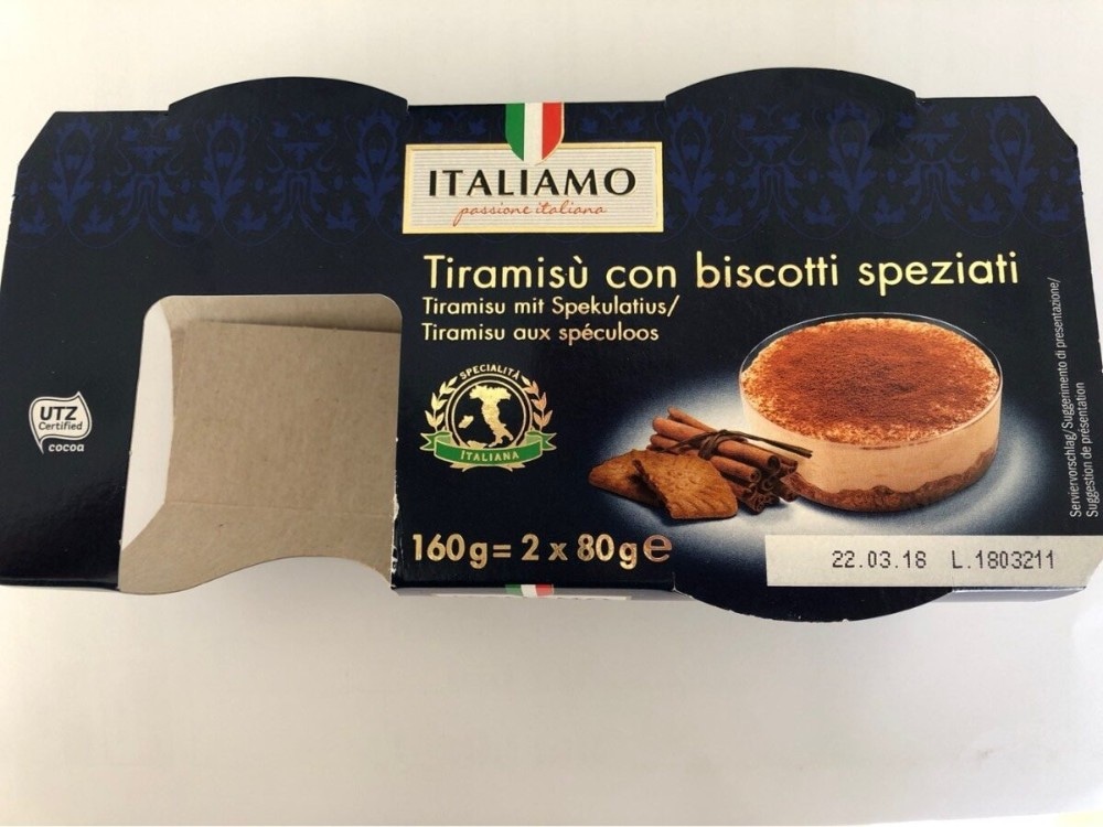 Italiamo Tiramisu 2 x 80 g Akcija v trgovini Lidl