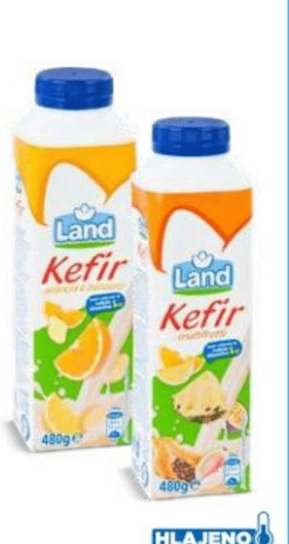 Sadni kefir, različni okusi 480 g Land Akcija v trgovini Eurospin