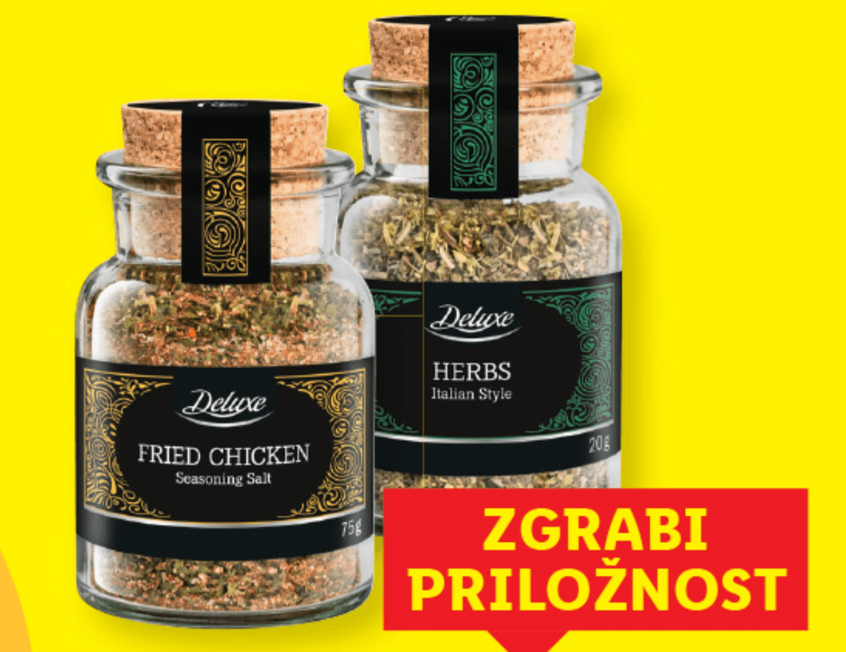 Deluxe Začimbe v kozarčku 75g - Akcija v trgovini Lidl