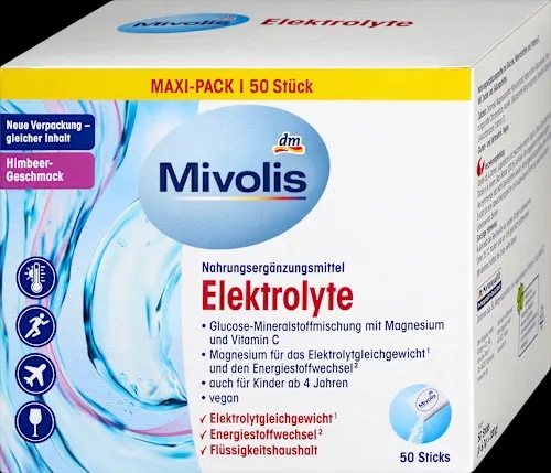 Mivolis Elektrolyte prehransko dopolnilo 50 kosov - Akcija v trgovini Dm