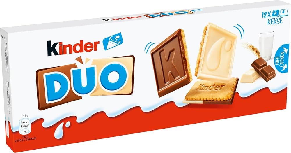 Piškoti s čokolado Duo Kinder 150 g Akcija v trgovini E.Leclerc