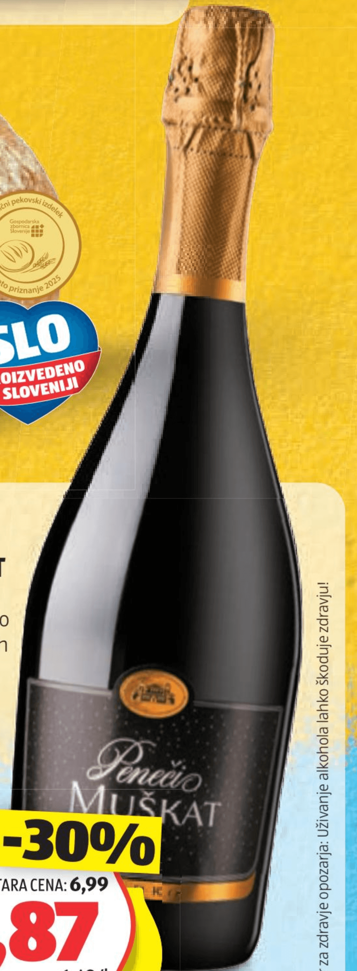 Peneči muškat 0,75 l Akcija v trgovini Hofer
