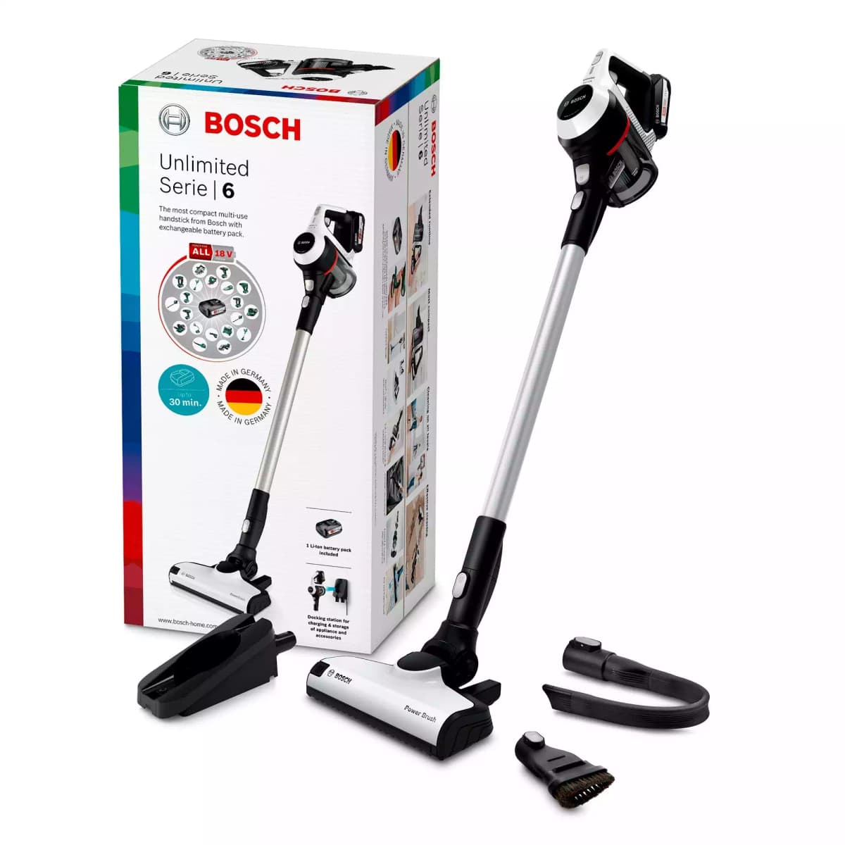 Pokončni sesalnik Unlimited 6 BCS61113 Bosch Akcija v trgovini E.Leclerc