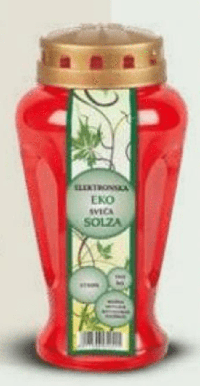 Nagrobna elektronska ekosveča Solza Akcija v trgovini Eurospin