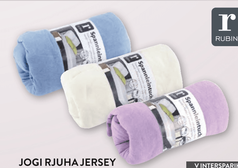 Rubin Jogi rjuha Jersey cca 180 x 200 cm Akcija v trgovini Spar