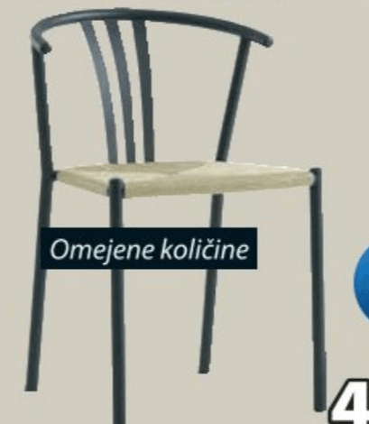 Jedilniški stol JYDERUP - Akcija v trgovini Jysk