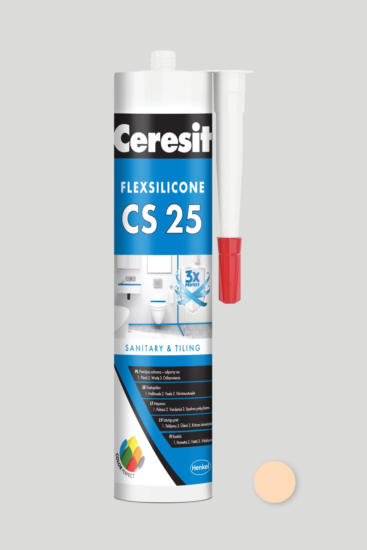 Ceresit Flexsilicone CS 25 sanitarni silikon 280 ml Akcija v trgovini Bauhaus