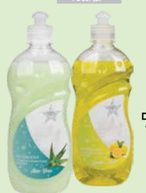 Detergent za ročno pomivanje posode Aloe Vera, Lemon Fresh Tuš 500 ml Akcija v trgovini Tuš
