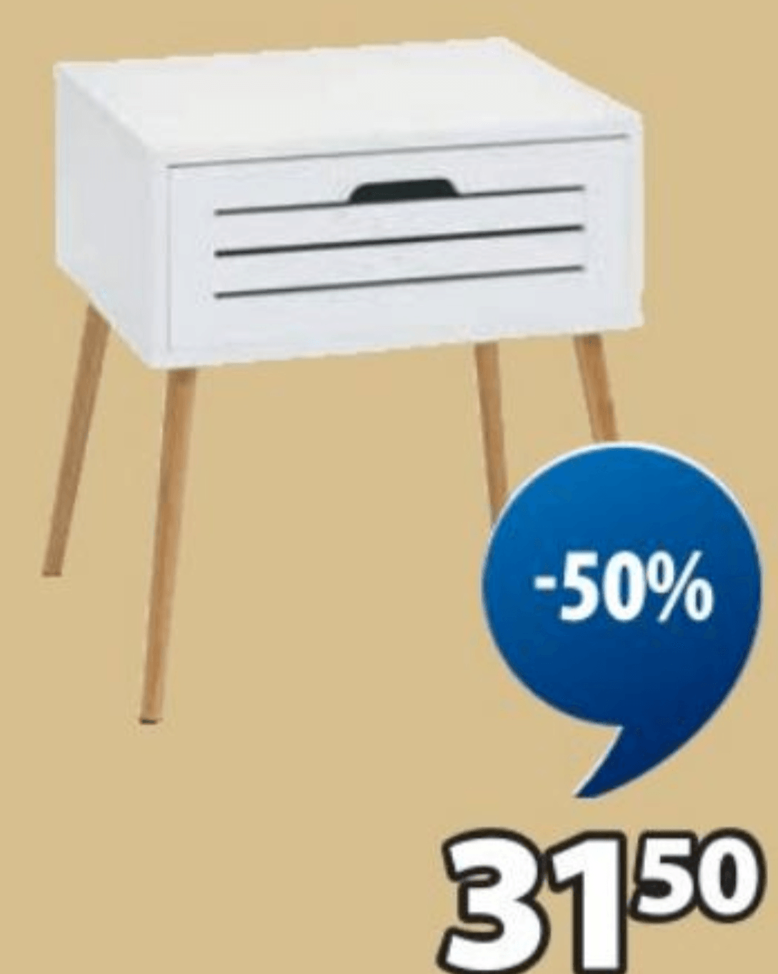 Nočna omarica BROBY - Akcija v trgovini Jysk