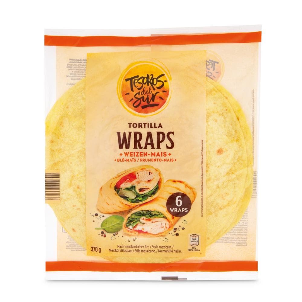 Tesoros del Sur tortilje 370 g Akcija v trgovini Hofer