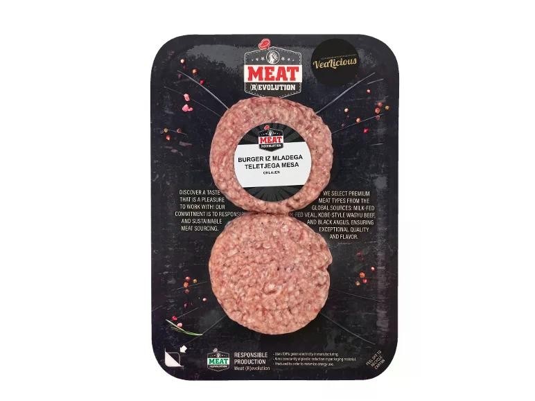 Meat Revolution svež telečji burger 250 g Akcija v trgovini Lidl