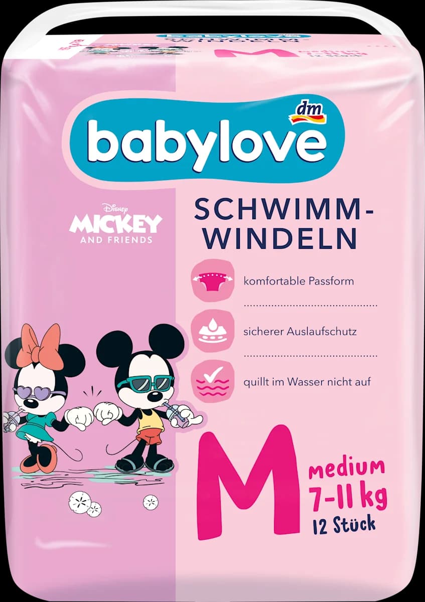 babylove plavalne plenice 12 kosov Akcija v trgovini Dm