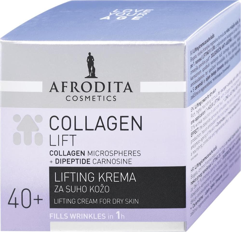 Krema za obraz Collagen kozmetika Afrodita 50 ml Akcija v trgovini E.Leclerc