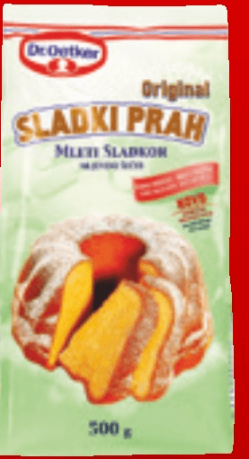 Sladki prah 500 g Dr. Oetker Akcija v trgovini Spar