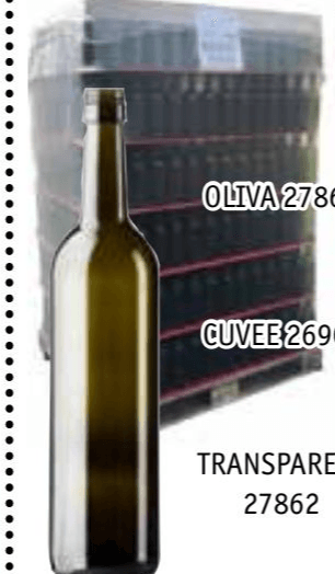 Steklenica navojna Bordeaux selection TRANSPARENT 750 ml, 450 g Akcija v trgovini Jager