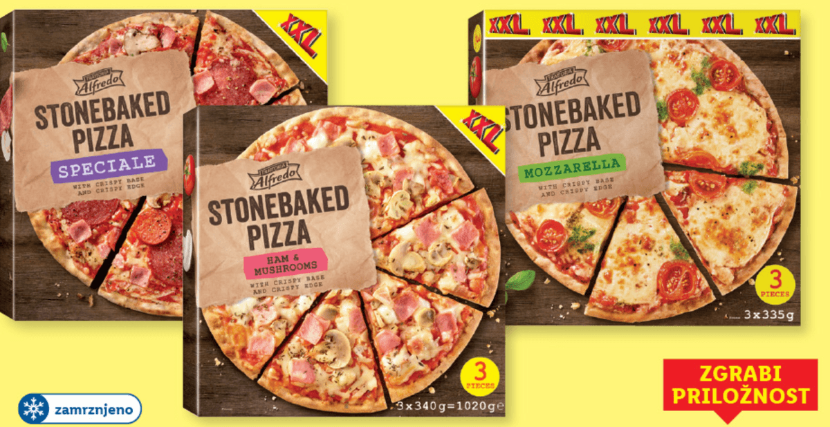 Trattoria Alfredo pica "Speciale" 3 x 330 g Akcija v trgovini Lidl