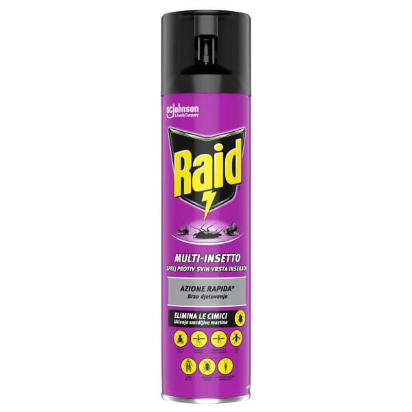 Sprej proti mrčesu Raid 400 ml Akcija v trgovini Jager