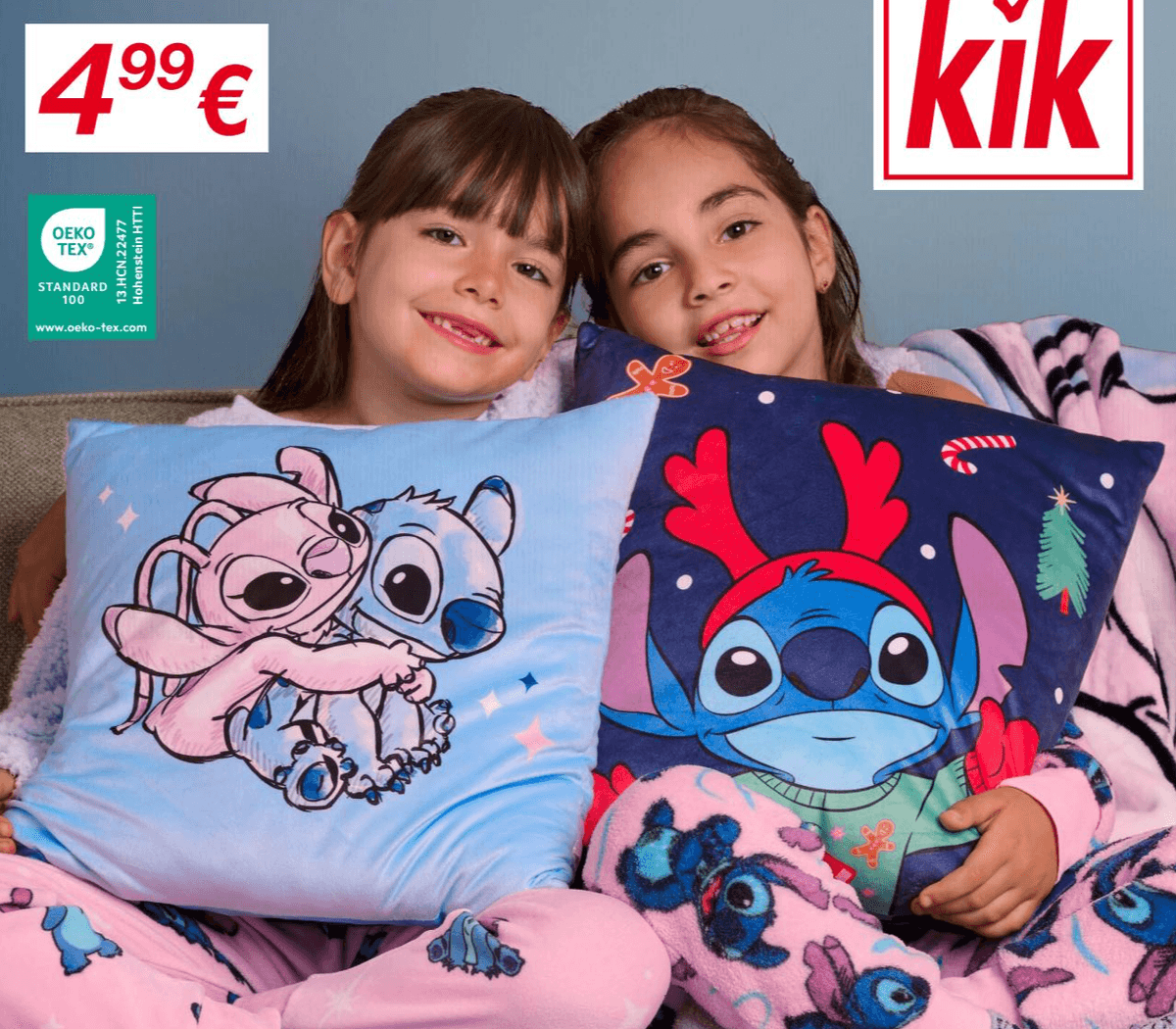 Disney Stitch žametna blazina pribl. 40 x 40 cm Akcija v trgovini Kik