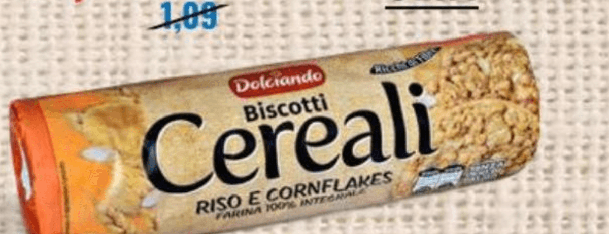 Dolciando Polnozrnati Keksi, Riž in Kosmiči 250 g - Akcija v trgovini Eurospin