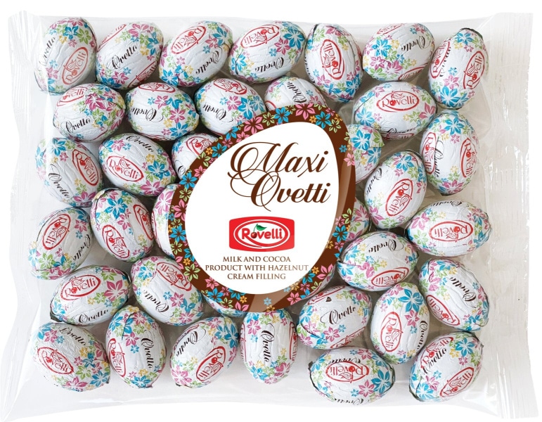 Kakavova jajčka Maxi Ovetti 350 g Rovelli - Akcija v trgovini Mercator