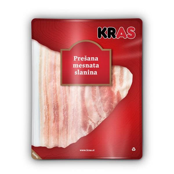 Prešana mesnata slanina Kras Akcija v trgovini Mercator