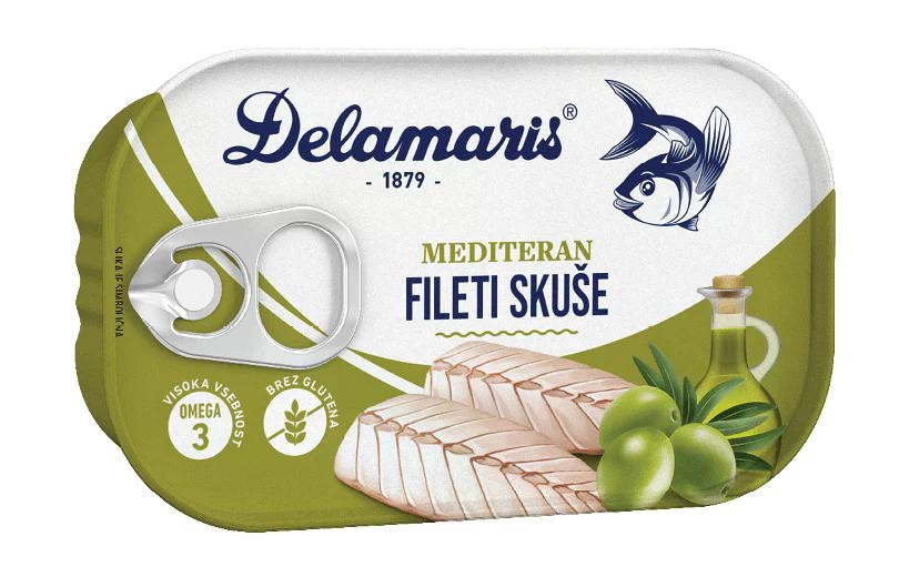 Fileti skuše Mediteran Delamaris 125 g - Akcija v trgovini Spar