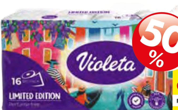 Toaletni papir Violeta 10/1 - Akcija v trgovini Jager